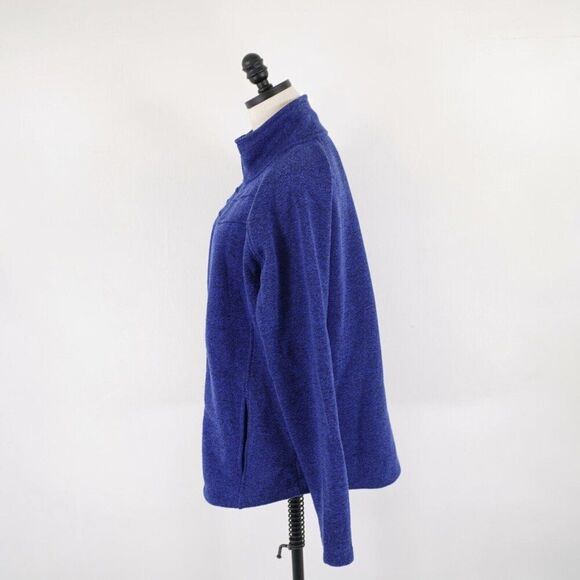 Jason Maxwell Royal Blue XL Full Zip Polyester Mock‎ Neck Sweater - Picture 5 of 11